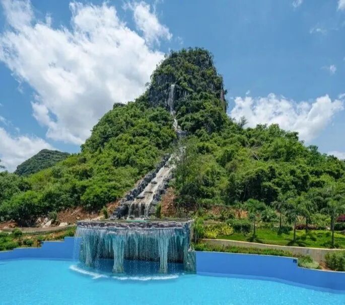 乐养城山峰水景建筑
